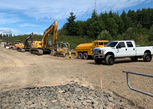 Commercial Site Development - Road Building, Sewer, Water and Storm Drainage